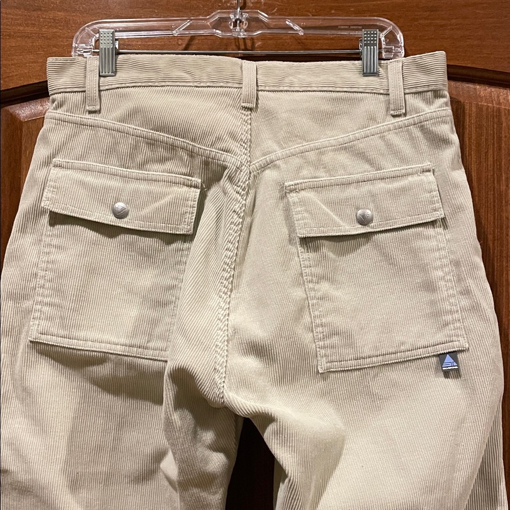 VTG Levis Silver Tab 90’s Men Loose Wide Leg Utility Tan Corduroy Pant NWOT’s 34 - Picture 10 of 14